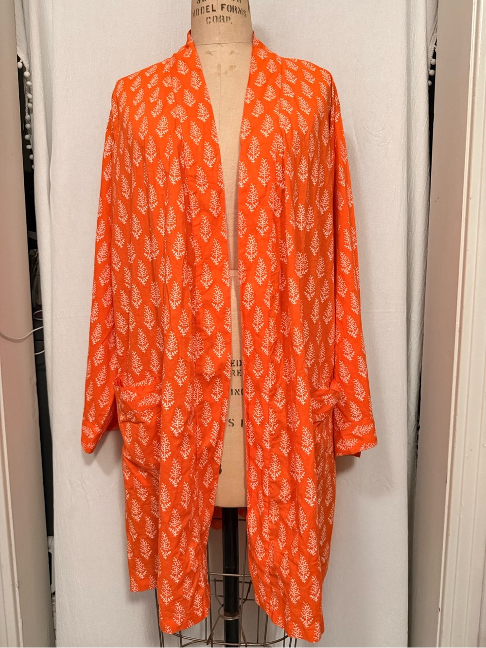 Woodblock Print, Cotton Robe